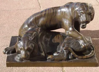 Art Deco Bronce 2 Tiger